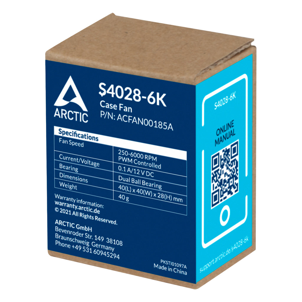 ARCTIC S4028-6K Boitier PC Ventilateur 4 cm Noir 1 pièce(s) - vue 7