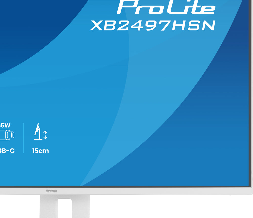 iiyama ProLite XB2497HSN-W1 écran plat de PC 60,5 cm (23.8") 1920 x 1080 pixels Full HD LED Blanc - vue 7