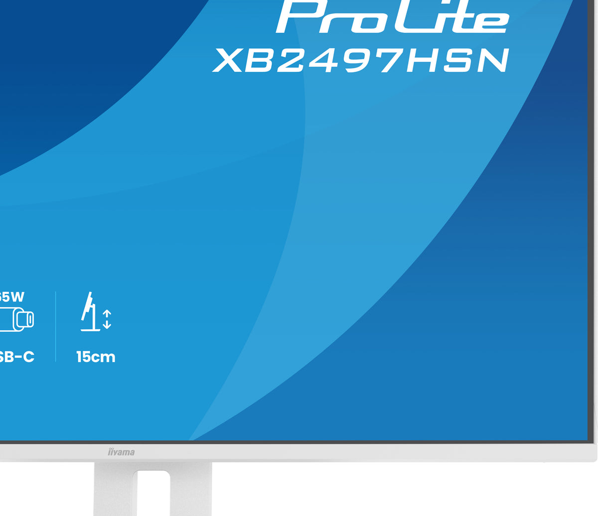iiyama ProLite XB2497HSN-W1 écran plat de PC 60,5 cm (23.8") 1920 x 1080 pixels Full HD LED Blanc - vue 7