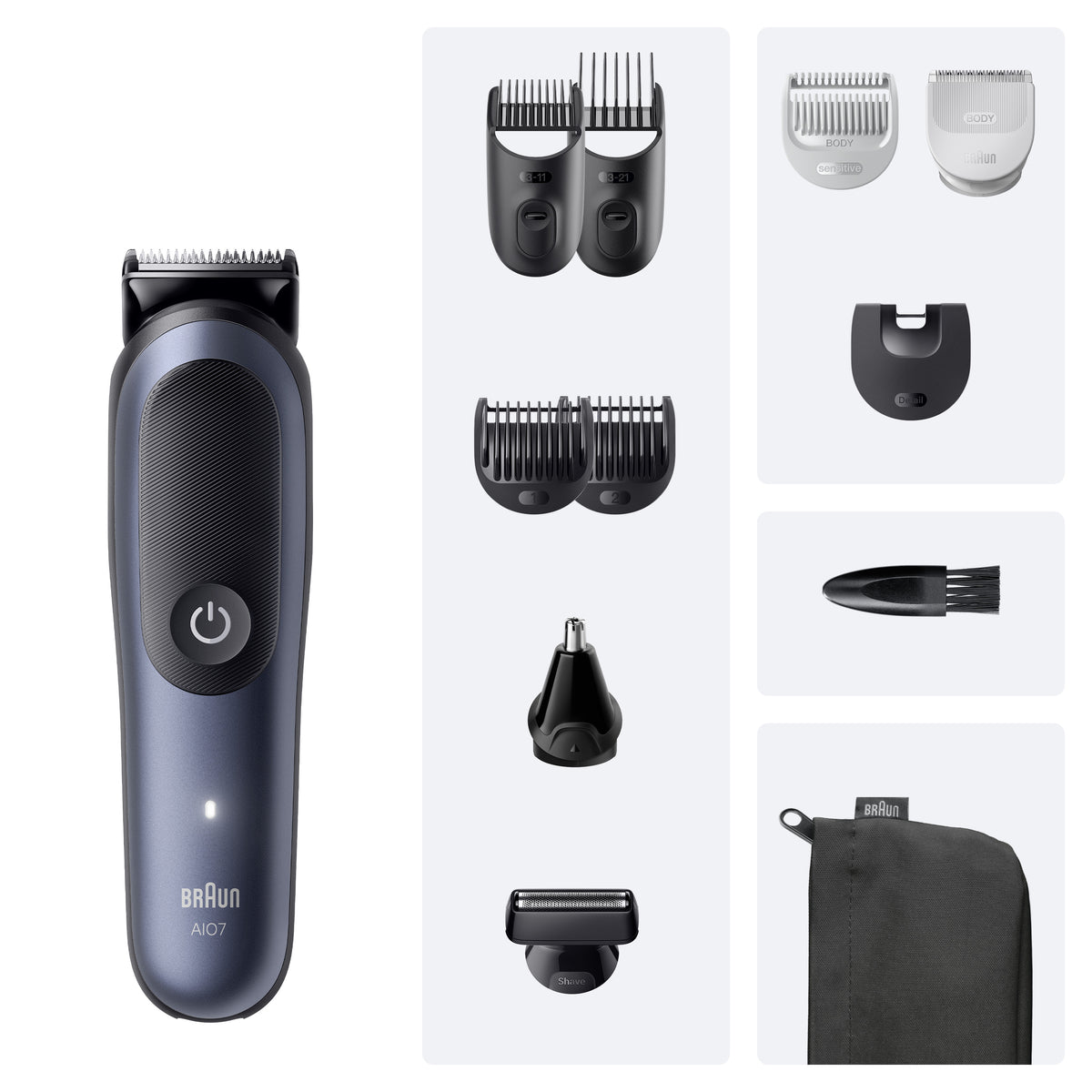 Braun 80789907 tondeuse à cheveux Bleu foncé 21 Lithium-Ion (Li-Ion)