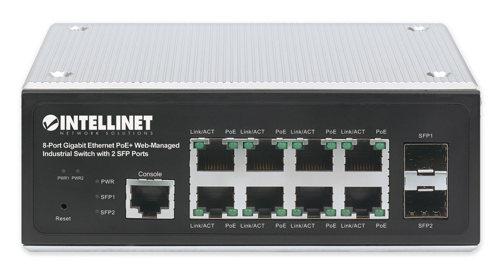 Intellinet 508278 commutateur réseau Géré L2+/L3 Gigabit Ethernet (10/100/1000) Connexion Ethernet, supportant l'alimentation via ce port (PoE) Noir