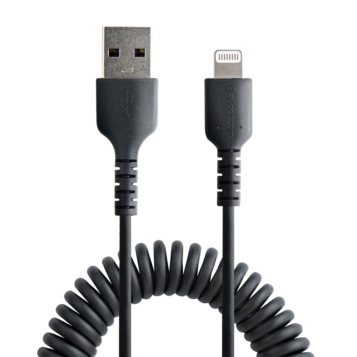 StarTech.com Câble USB vers Lightning 1m Certifié MFi, Noir, Gaine TPE et Fibre Aramide