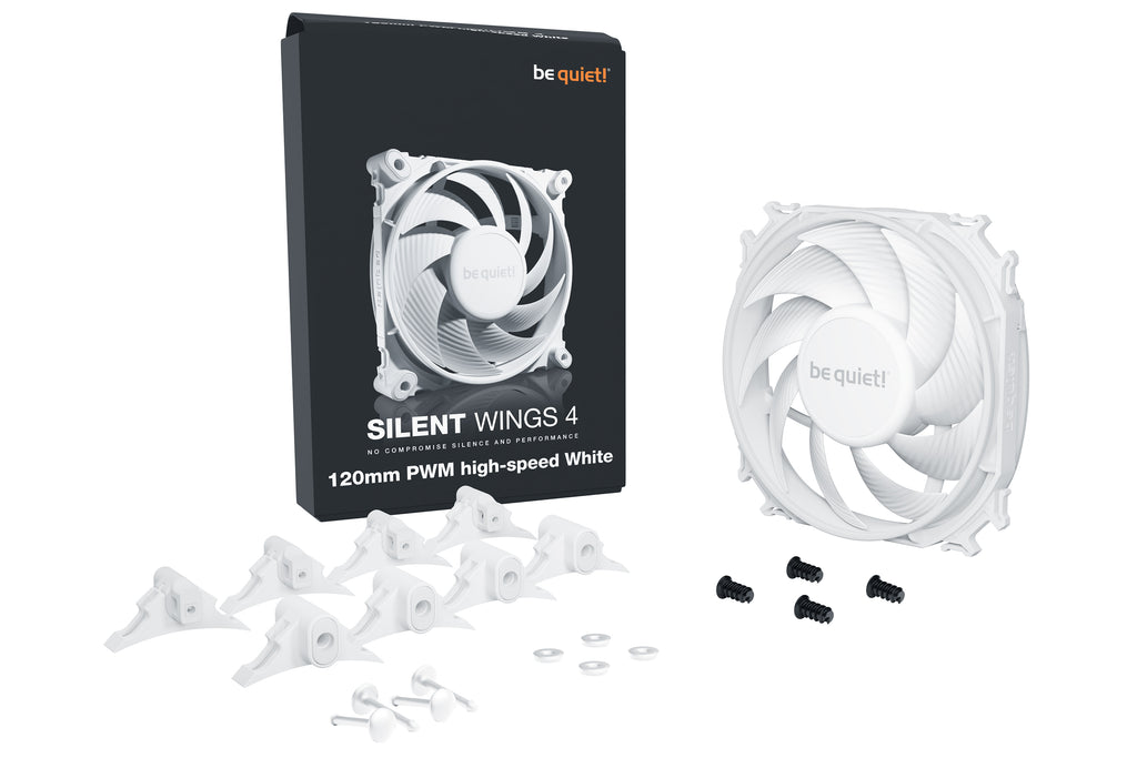 be quiet! Silent Wings 4 120 mm PWM | Ventilateur PC White high-speed
