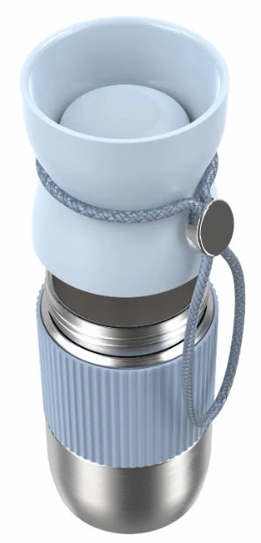 Tefal beYou N2191610 thermos 360 ml Bleu, Acier inoxydable Acier inoxydable