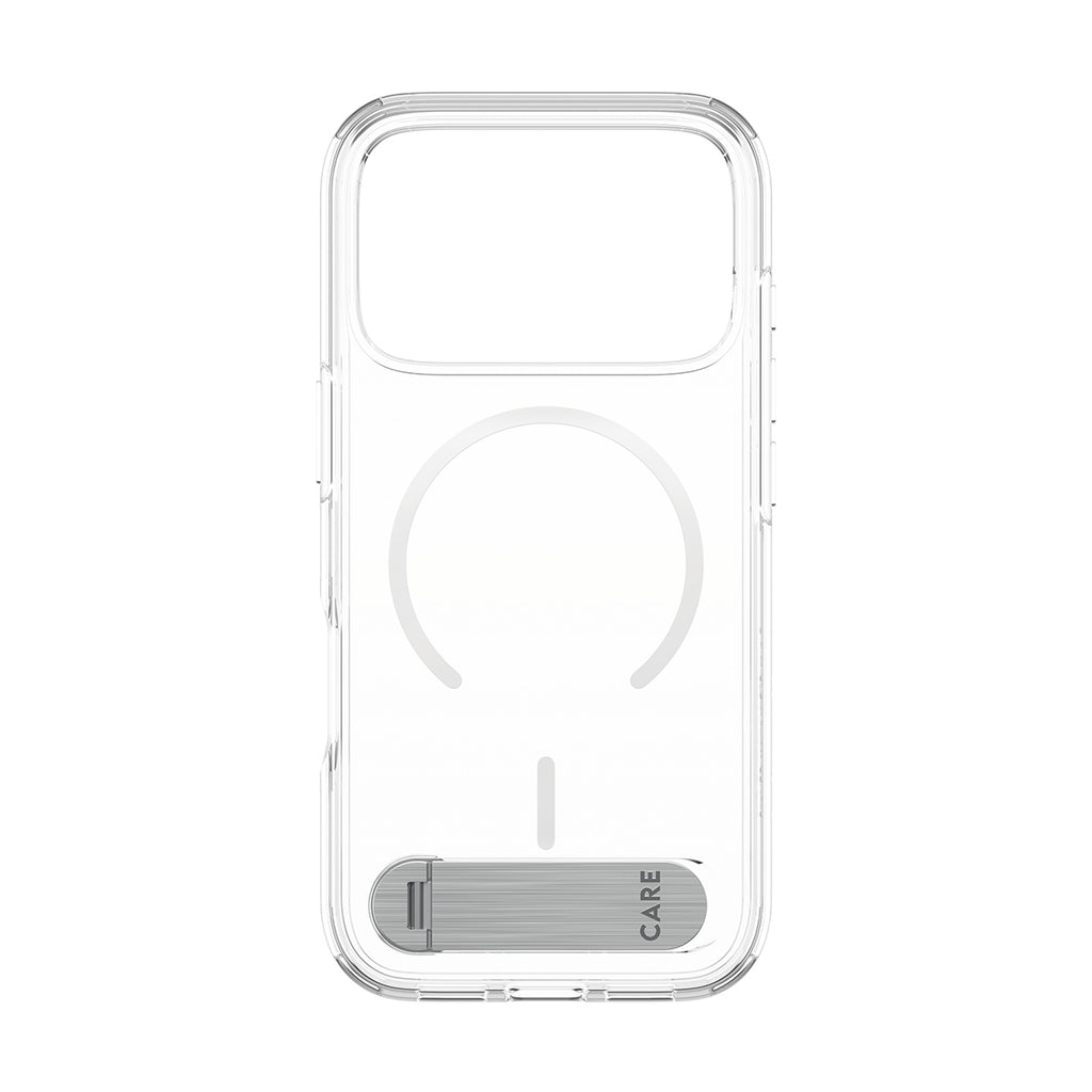 PanzerGlass CARE™ by ® Kickstand Case Transparent w. MagSafe iPhone 17 Pro coque de protection pour téléphones portables Housse