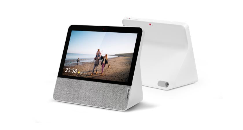 Lenovo Smart Display 7, Écran Intelligent 7 pouces, Blanc