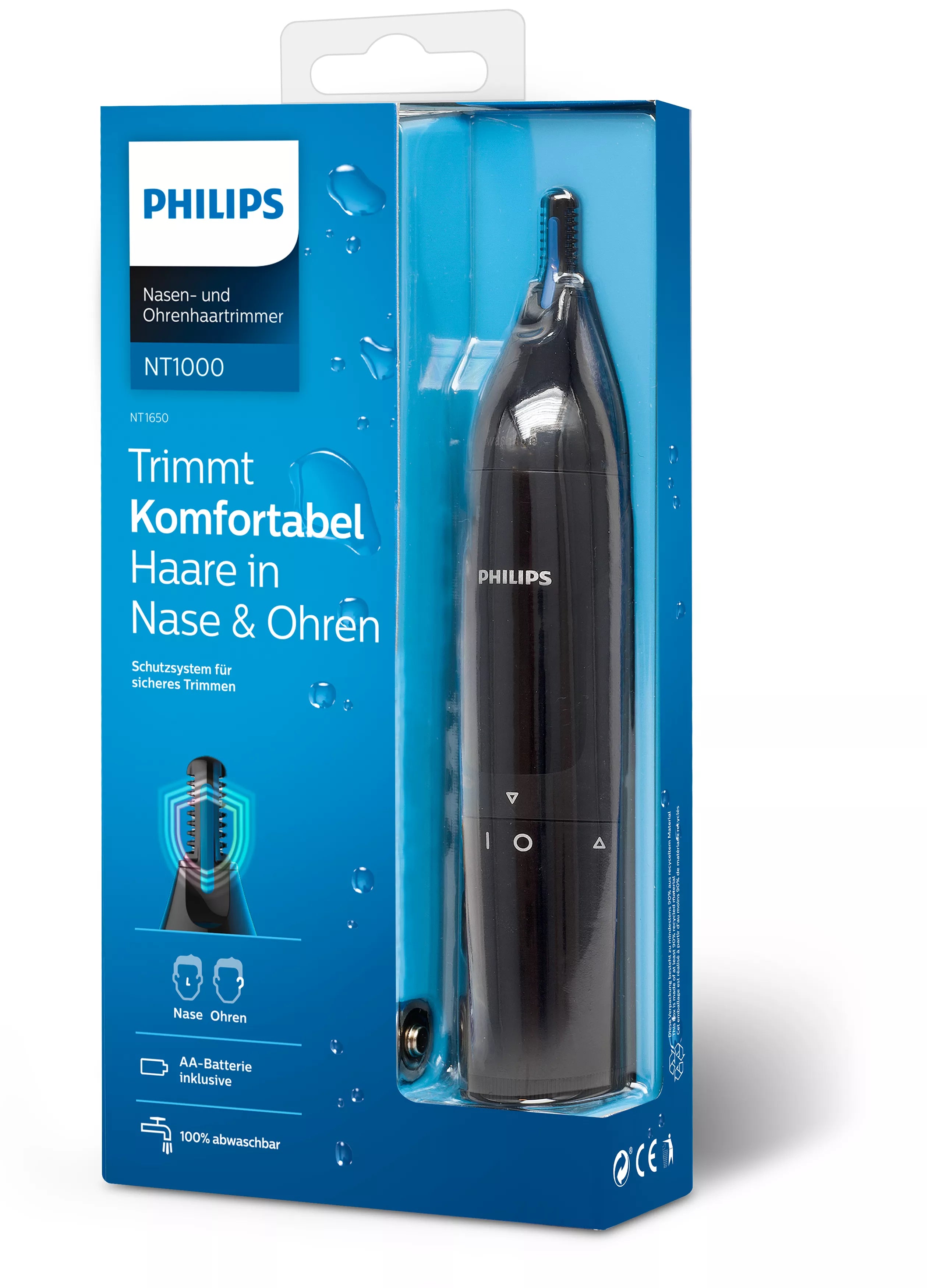 Philips Norelco NOSETRIMMER Series 1000 Nose trimmer series 1000 NT1650/16 Tondeuse nez-oreilles