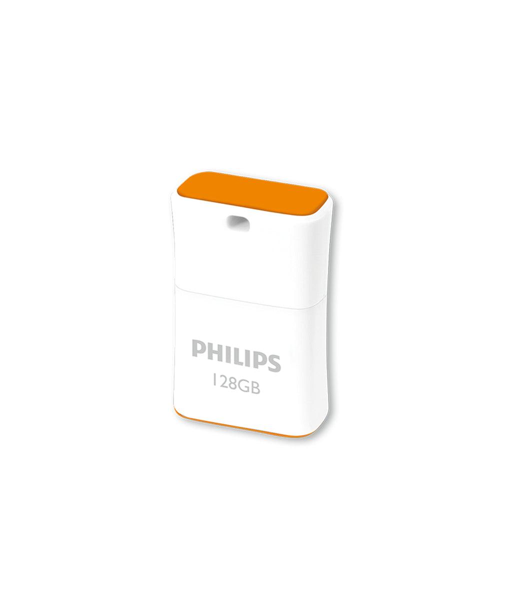 Philips Pico lecteur USB flash 128 Go USB Type-A 2.0 Orange, Blanc