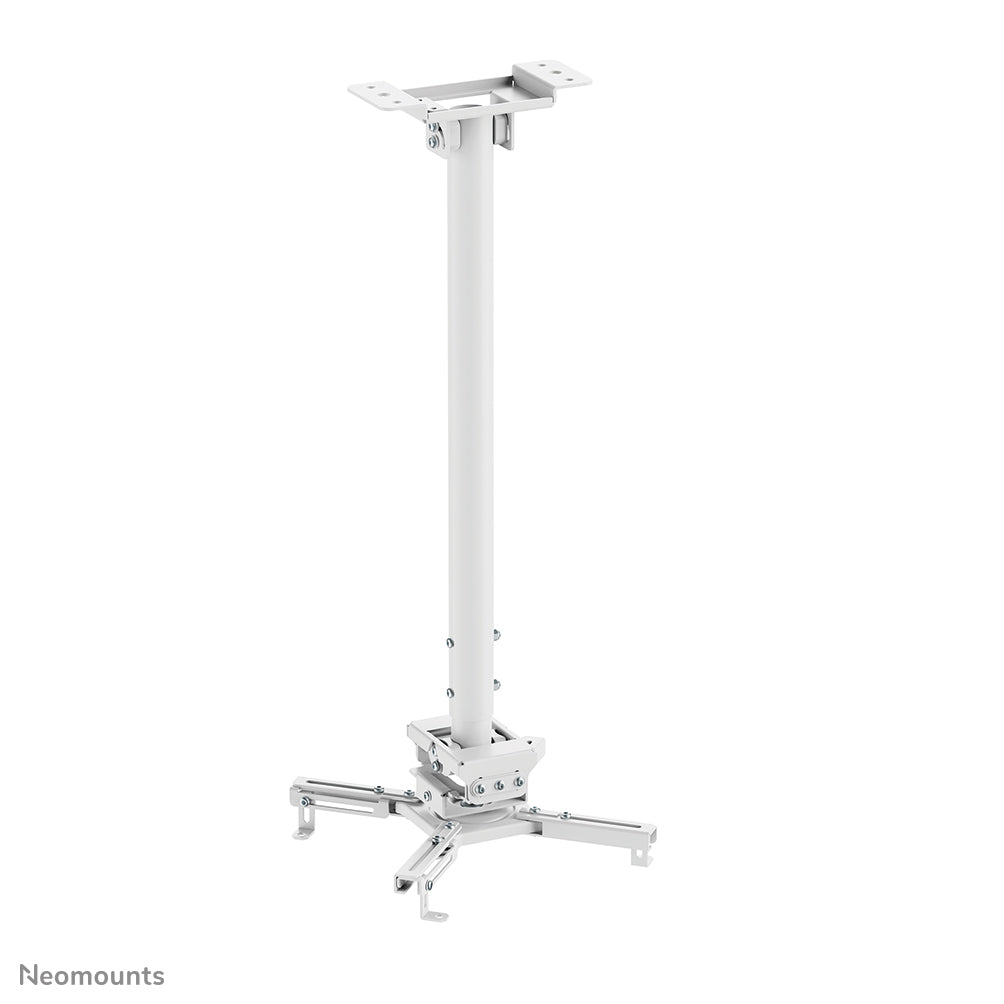 Neomounts Neomounts CL25-550WH1 Support de plafond pour vidéoprojecteur - h74.5-114.5 cm - installation facile - orientable