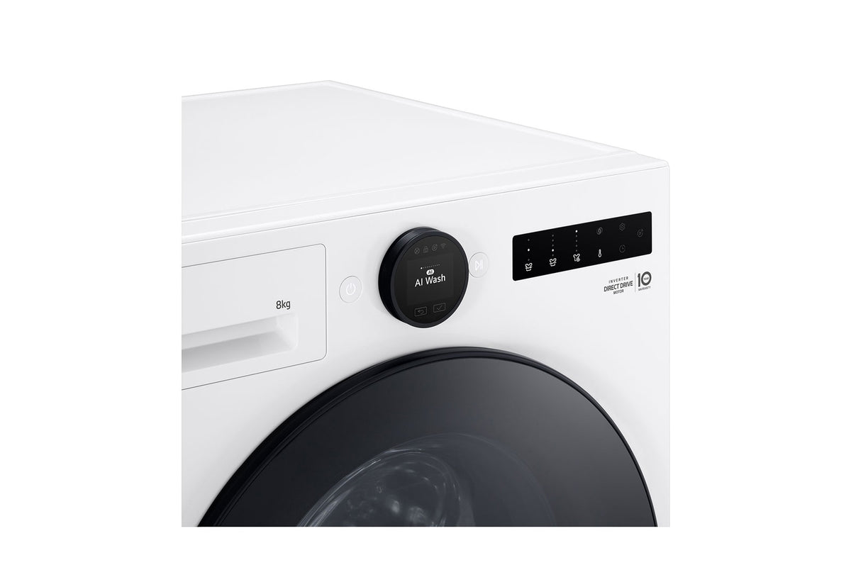 LG F4WX808YC machine à laver Charge avant 8 kg 1400 tr/min Blanc - vue 4
