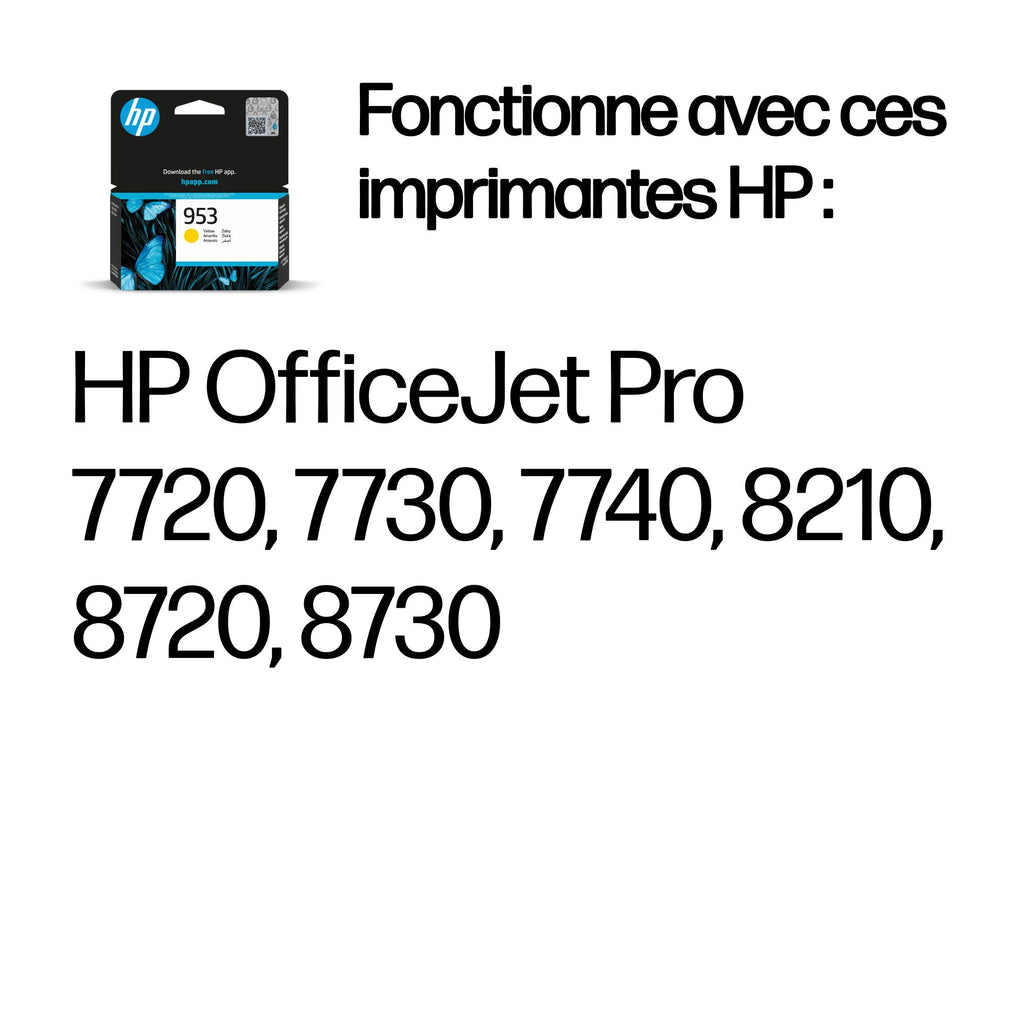 HP 953 Cartouche d’encre jaune authentique