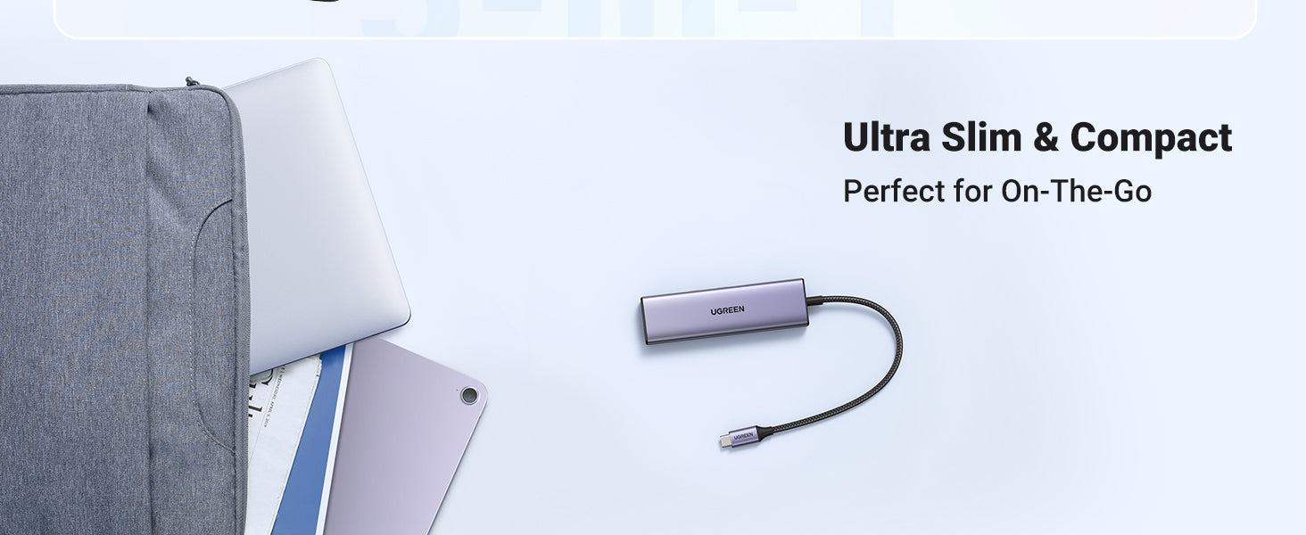 Ugreen 20956A hub & concentrateur USB Type-C 5000 Mbit/s Argent
