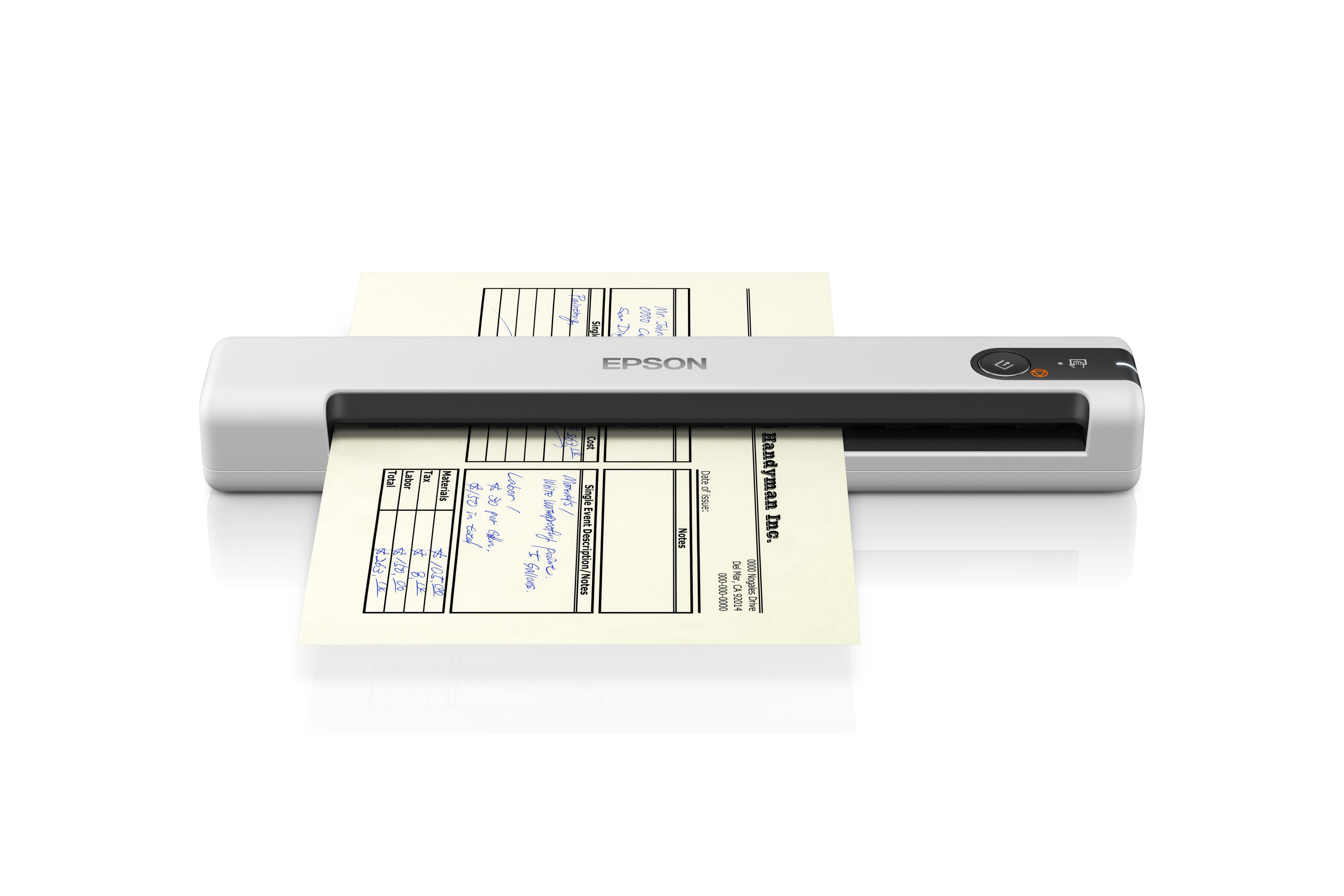 Epson WorkForce DS-70 Scanner portable 600 x 600 DPI A4 Blanc