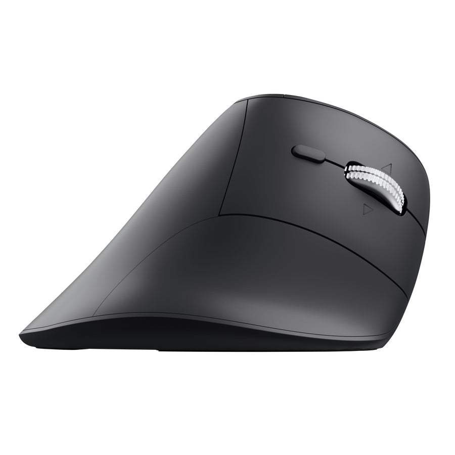 Trust Vyran Souris Verticale Sans Fil RF et Bluetooth, Optique 4800 DPI, Droitier, Noir