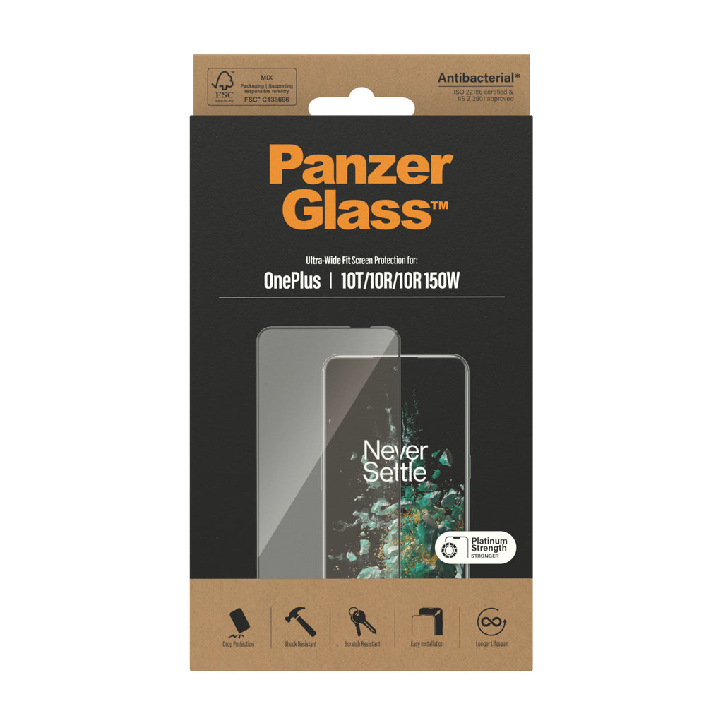 PanzerGlass ® Screen Protector OnePlus 10T | 10R | 10R | 150W | Ultra-Wide Fit | Black Protection d'écran transparent 1 pièce(s) - vue 3