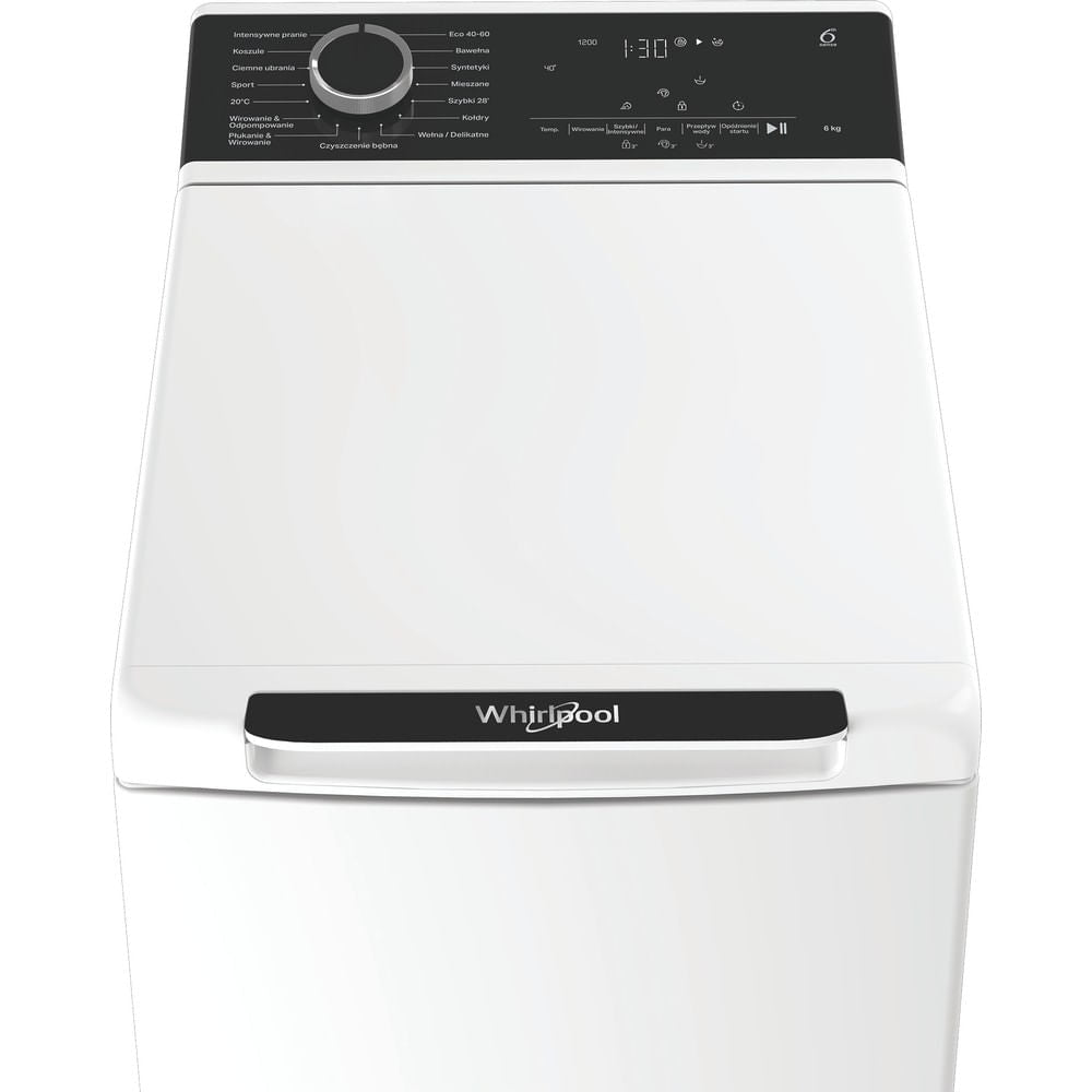 Whirlpool TW621DBFCPL machine à laver Charge par dessus 6 kg 1100 tr/min Blanc