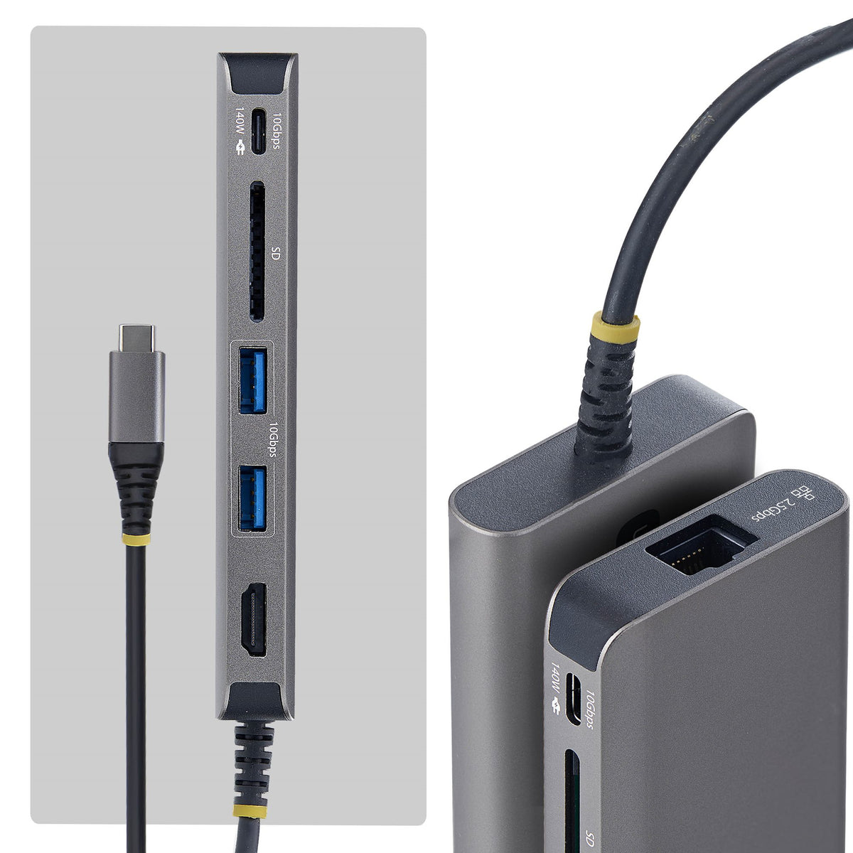 StarTech.com 177B-USBC-MULTIPORT Station d'accueil USB 3.2 Gen 2 Type-C, Gris