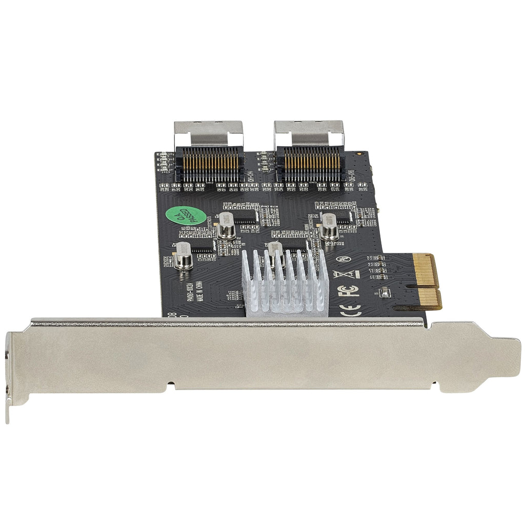 StarTech.com Carte Contrôleur SATA PCIe 8 ports, 6Gbps, PCI-e x4 Gen 2 vers SATA III pour HDD/SSD