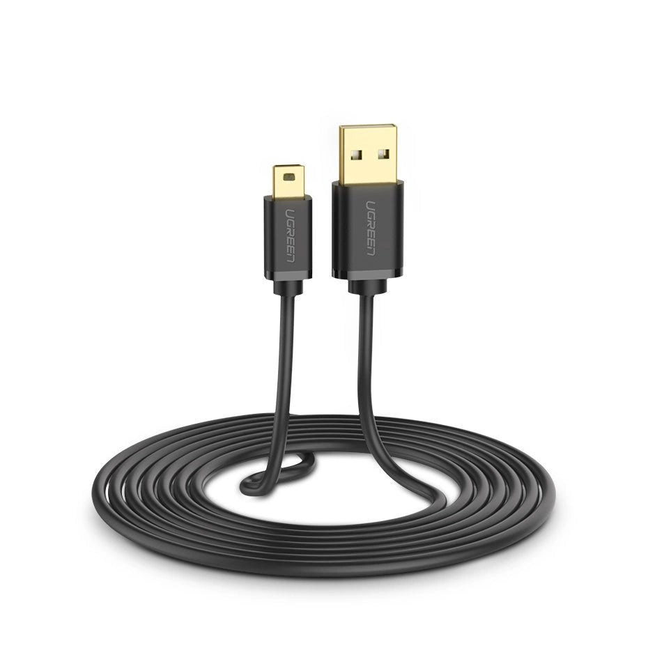 Ugreen 10386 câble USB USB 2.0 3 m Mini-USB B USB A 0,48 Gbit/s Noir