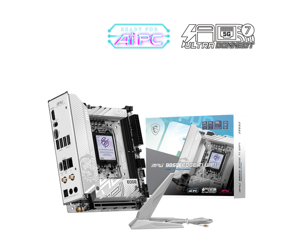 MSI MPG B860I EDGE TI WIFI carte mère Intel B860 LGA 1851 (Socket V1) mini ITX