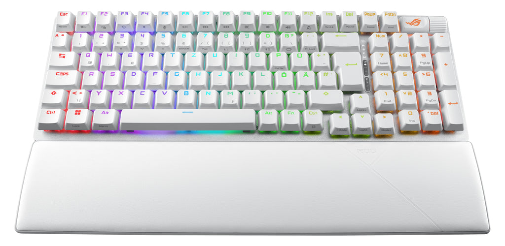 ASUS ROG Strix Scope II 96 Wireless clavier Gaming USB + RF Wireless + Bluetooth QWERTZ Allemand Blanc