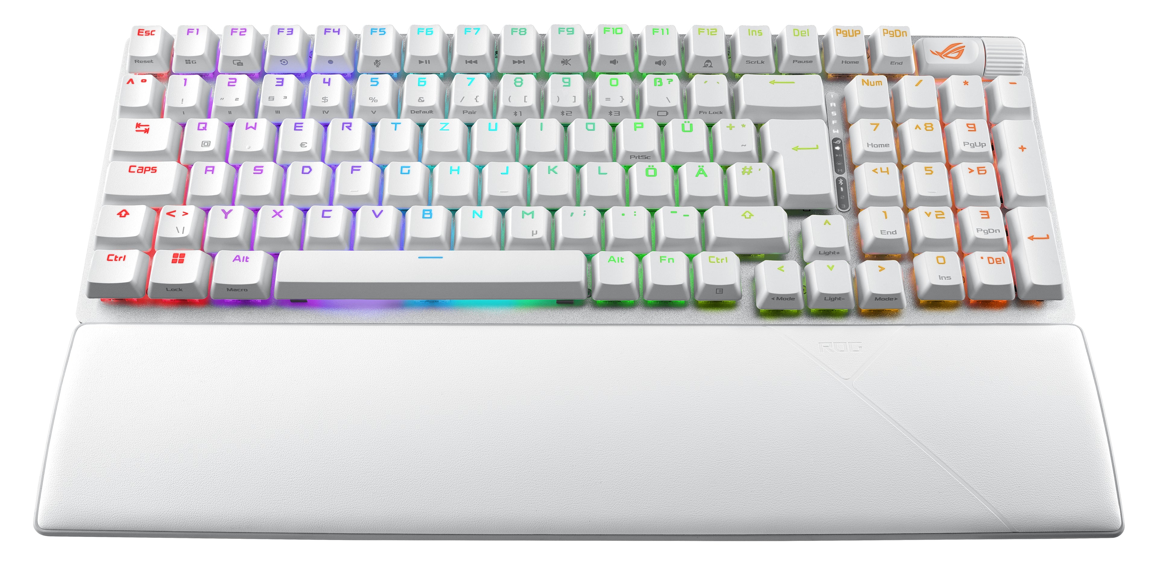ASUS ROG Strix Scope II 96 Wireless clavier Gaming USB + RF Wireless + Bluetooth QWERTZ Allemand Blanc