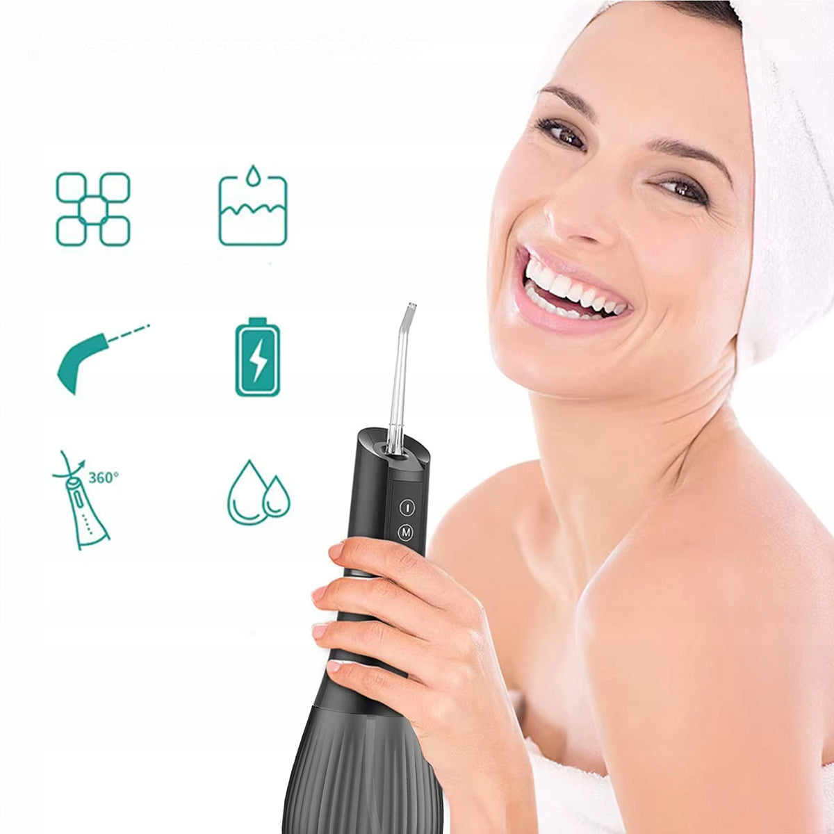 Irrigateur dentaire portable sans fil pour l'hygiène bucco-dentaire, 500 ml  Zenwire WF238
