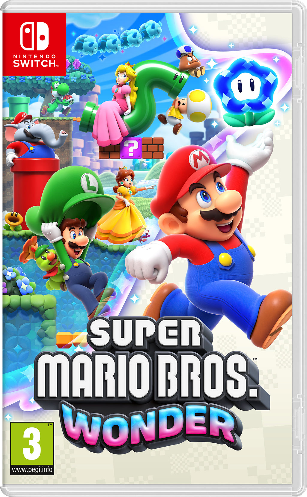 Nintendo Super Mario Bros. Wonder Standard Allemand, Néerlandais, Anglais, Espagnol, Français, Italien, Japonais, Coréen, Portugais, Russe Nintendo Switch