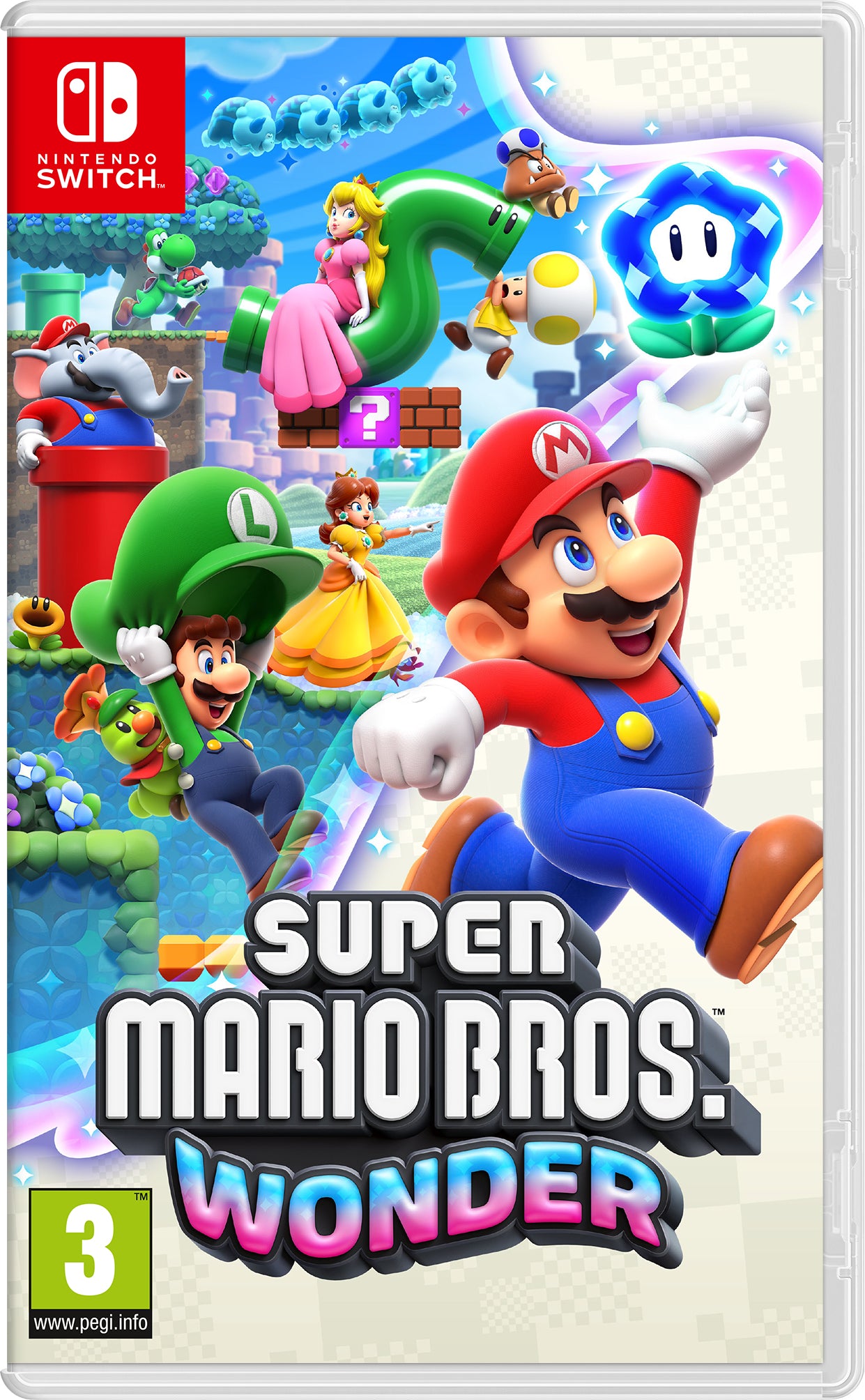 Nintendo Super Mario Bros. Wonder Standard Allemand, Néerlandais, Anglais, Espagnol, Français, Italien, Japonais, Coréen, Portugais, Russe Nintendo Switch