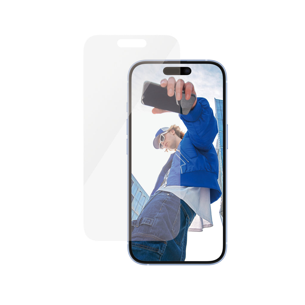 PanzerGlass Protection d'écran Classic Fit pour iPhone 16 et 15, Transparent, Lot de 50 pièces