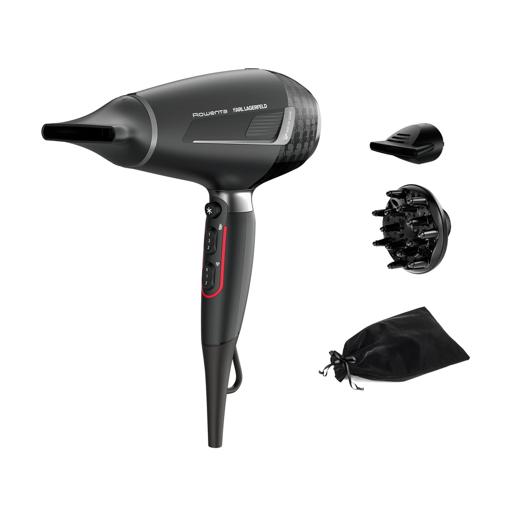 Rowenta K/Pro Stylist CV888L sèche-cheveux 2200 W Noir, Chrome