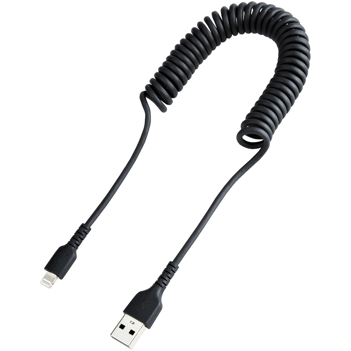 StarTech.com Câble USB vers Lightning 1m Certifié MFi, Noir, Gaine TPE et Fibre Aramide