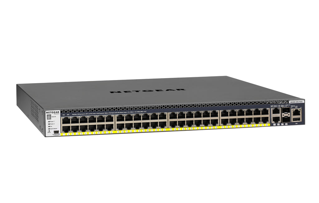 NETGEAR GSM4352PA Géré L2/L3/L4 Gigabit Ethernet (10/100/1000) Connexion Ethernet, supportant l'alimentation via ce port (PoE) 1U Noir - vue 2