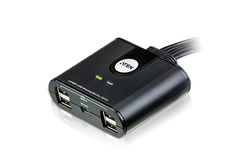 ATEN US424 Commutateur de Partage de Périphériques USB 2.0, 4 x 4 Ports
