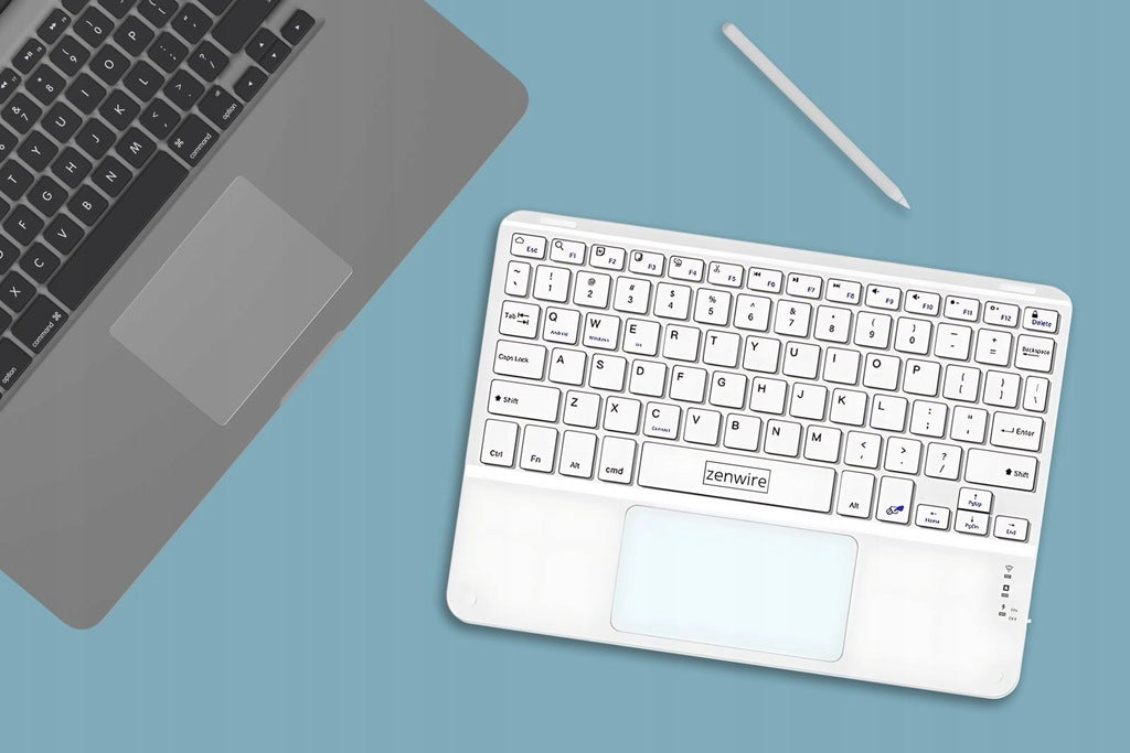 Clavier sans fil Bluetooth avec pavé tactile SLIM pour téléphone, tablette et iPad - Zenwire WLK-619