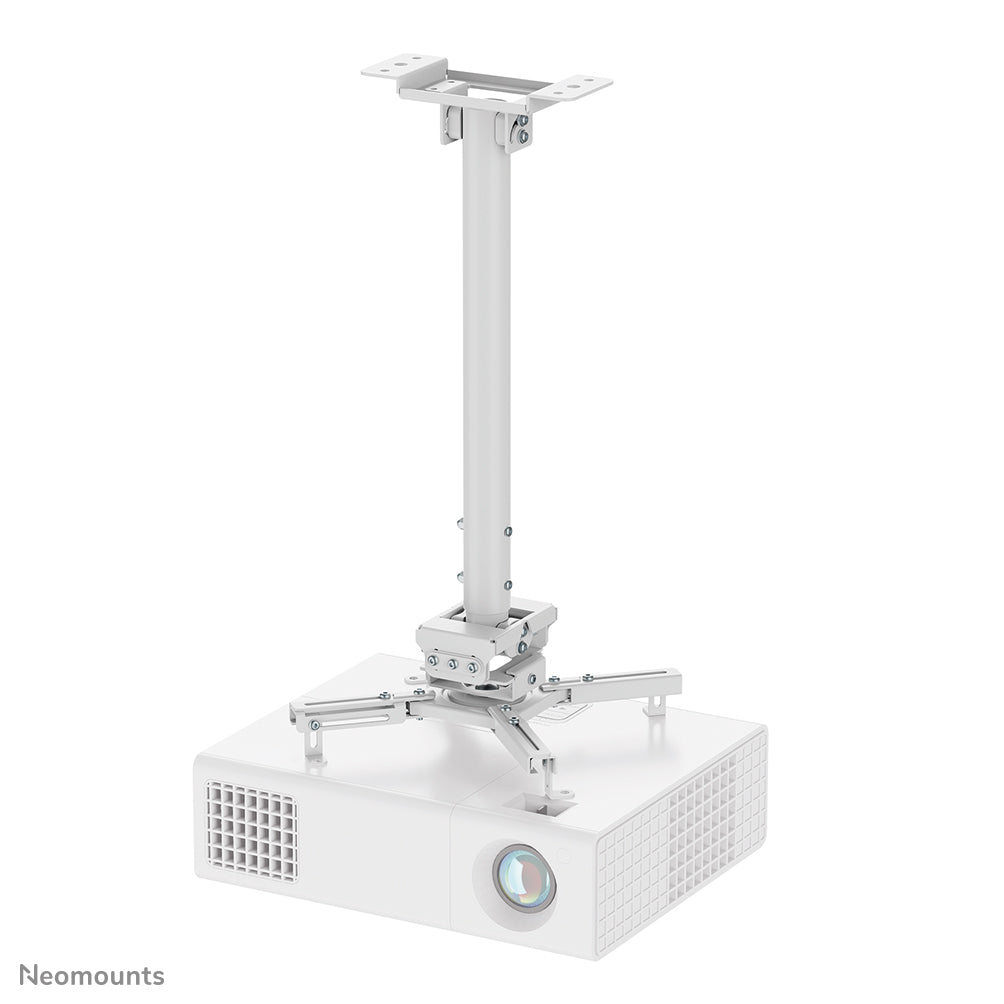 Neomounts Neomounts CL25-540WH1 Support de plafond pour vidéoprojecteur - h60.5-90.5 cm - installation facile - orientable