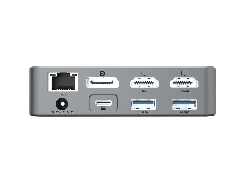 Conceptronic DONN25G Station d'accueil USB 3.2 Gen 2 Type-C, 4K Ultra HD, Argent