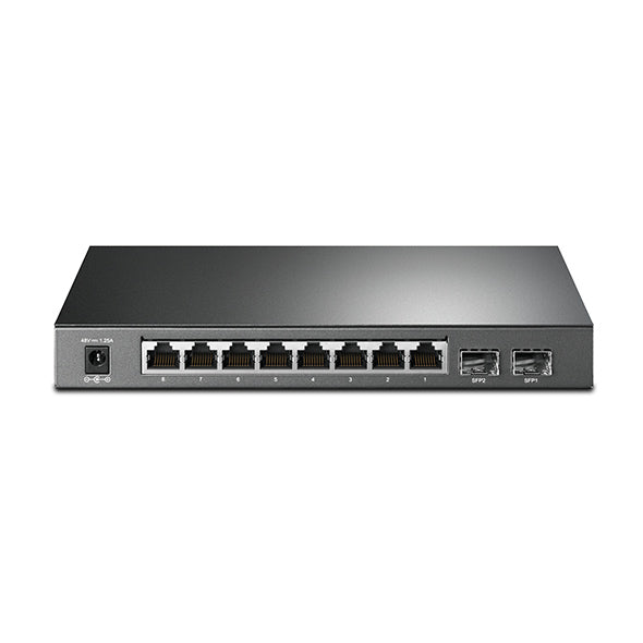 TP-Link T1500G-10PS (TL-SG2210P) Switch Gigabit Ethernet L2 Géré PoE Noir