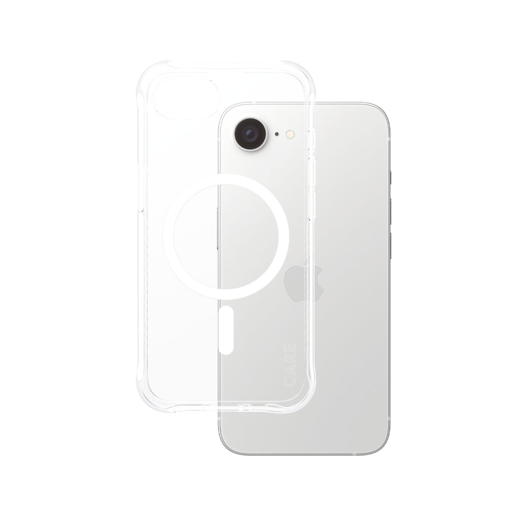 PanzerGlass CARE Samba Case Transparent avec Qi pour iPhone 17e et 16e