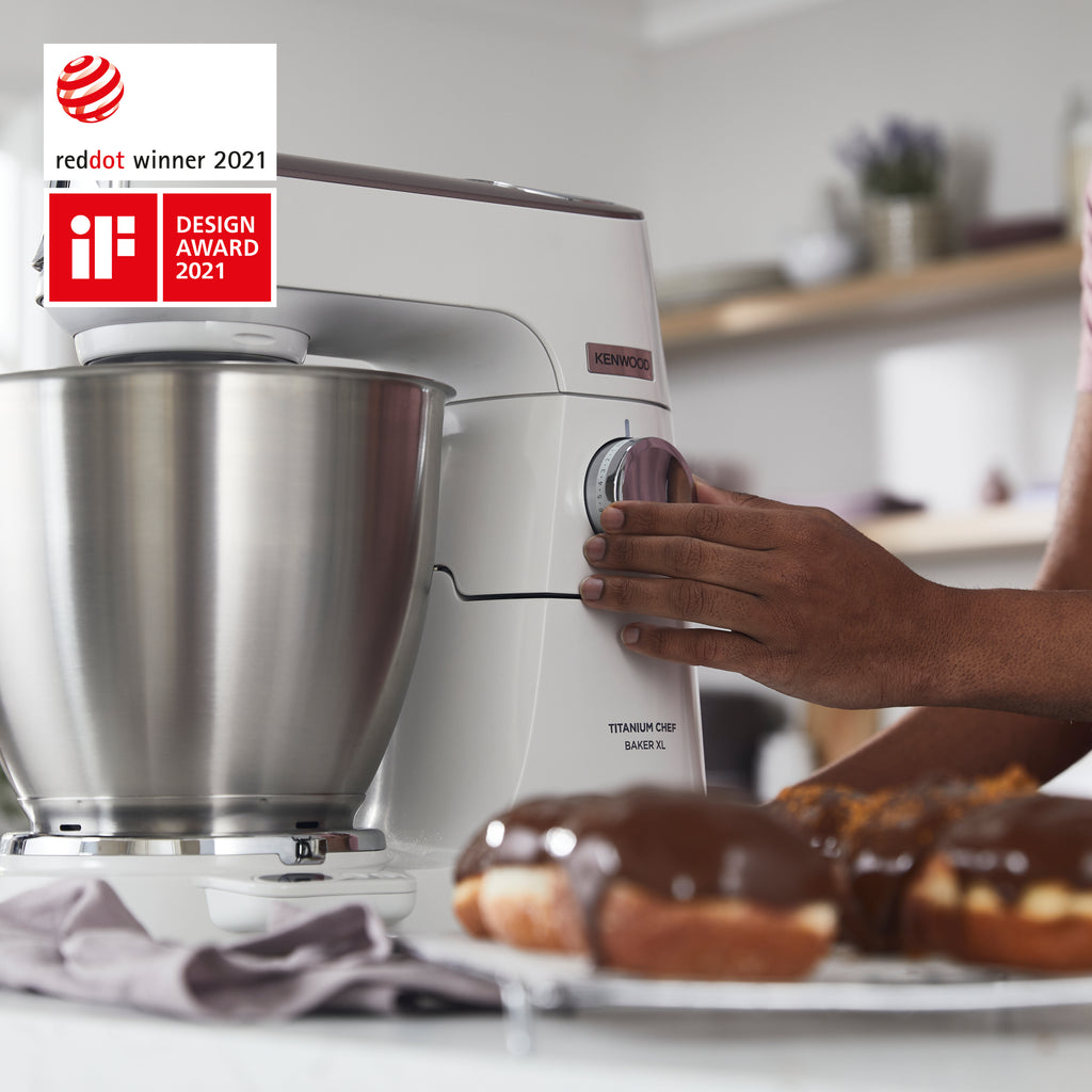 Kenwood Titanium Chef Baker XL Robot de Cuisine 1200 W 7 L Blanc avec Balances Intégrées
