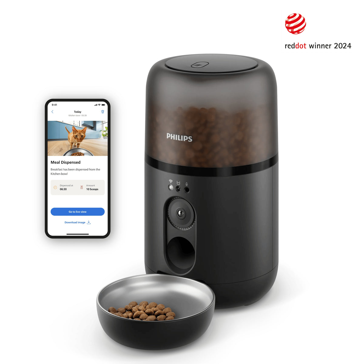 Philips 5000 series Distributeur de Croquettes Connecté avec Caméra, PAW5320/02