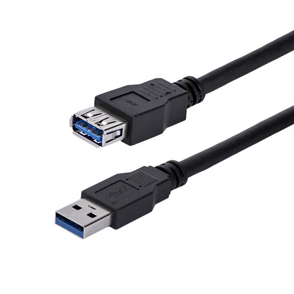 StarTech.com Câble d'extension USB 3.0 SuperSpeed A vers A, 1 m, Noir, Mâle vers Femelle