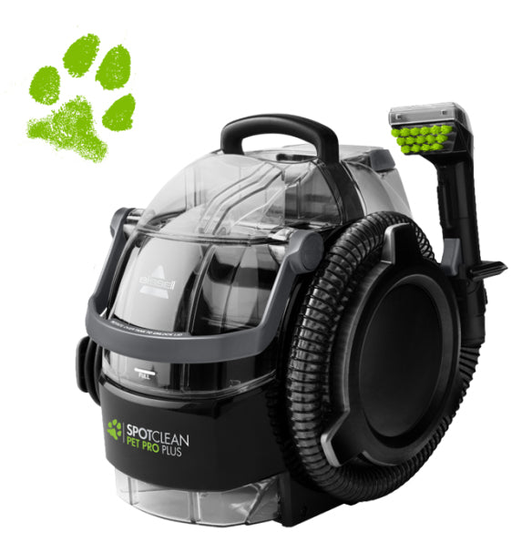 Bissell SpotClean Pet Pro Plus machine de nettoyage de tapis À la main Profond Noir, Transparent