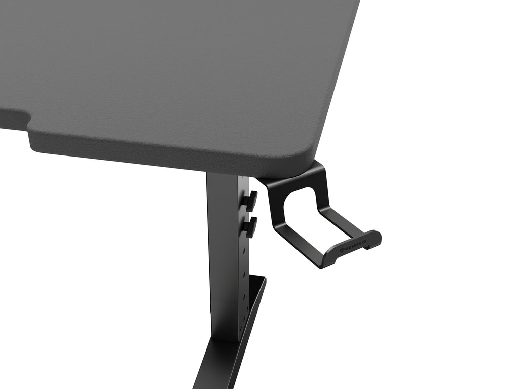 Bureau d'ordinateur GENESIS NDS-2251, Noir, Rectangulaire