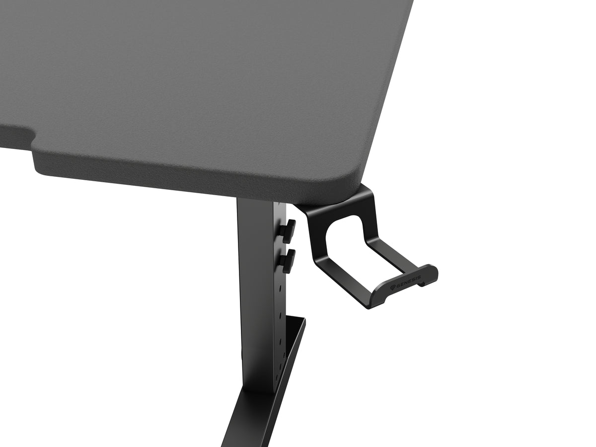 Bureau d'ordinateur GENESIS NDS-2251, Noir, Rectangulaire