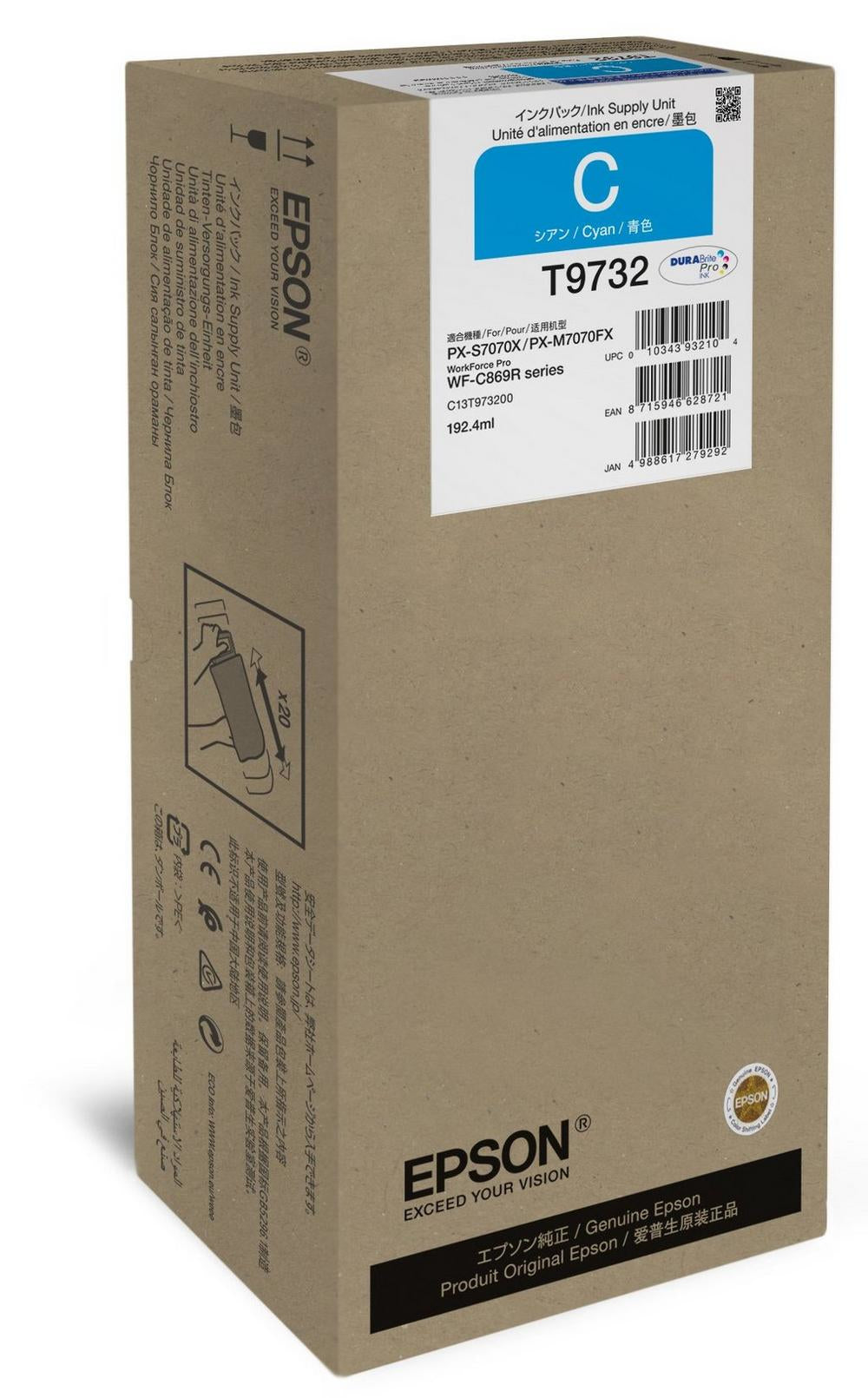 Epson C13T97320N cartouche d'encre 1 pièce(s) Original Cyan