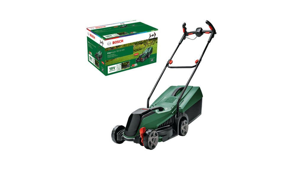 Bosch Bosch City Mower 18V-32 Tondeuse à gazon poussée Batterie Noir, Vert