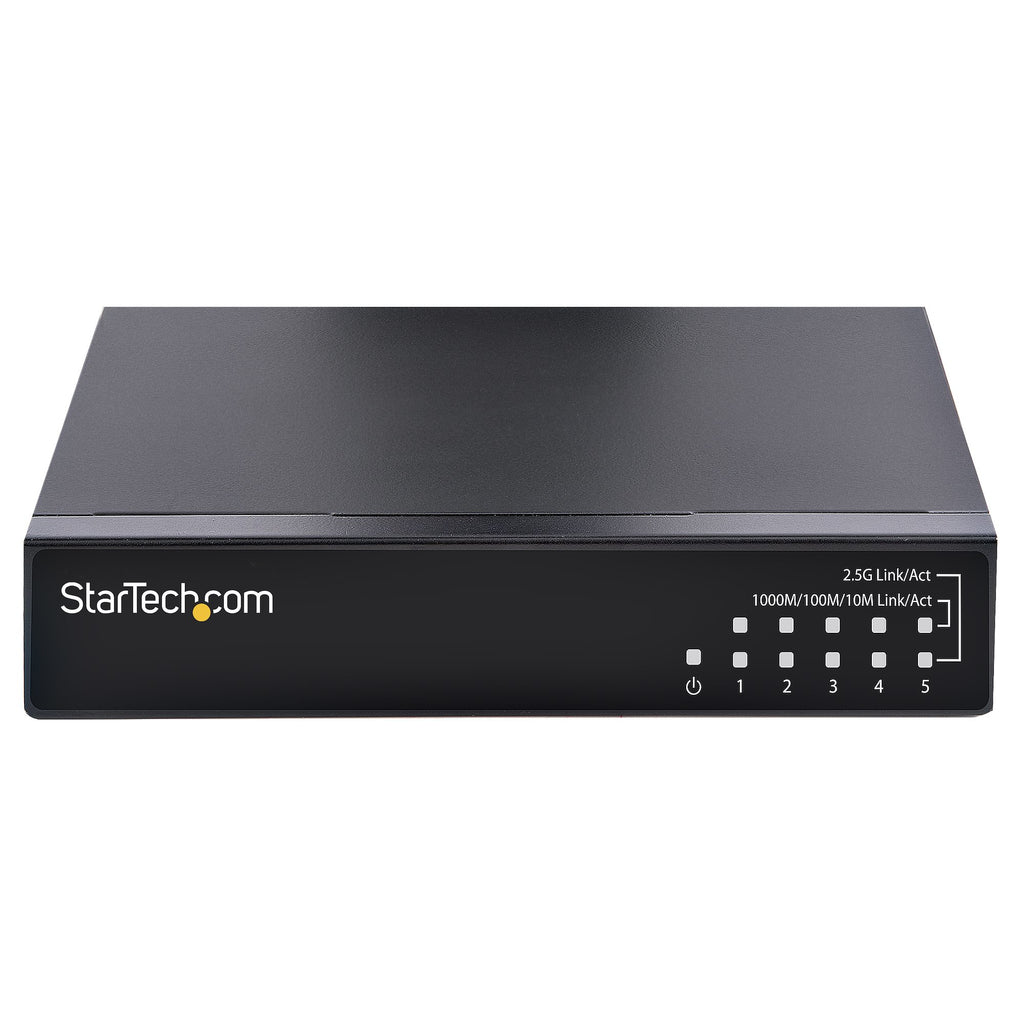 StarTech.com Commutateur Ethernet 2.5G Non Géré 5 Ports Multi-Gigabit Rail DIN et Montage Mural
