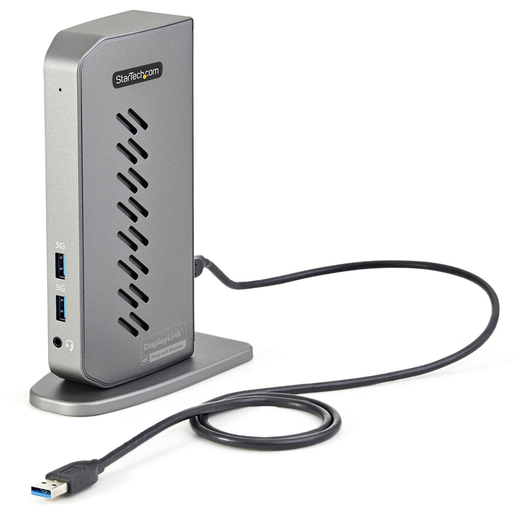 StarTech.com Station d'Accueil Hybride USB-C et USB-A, Double Écran 4K 60Hz HDMI/DisplayPort, 6x USB-A, GbE, USB 3.1 Gen