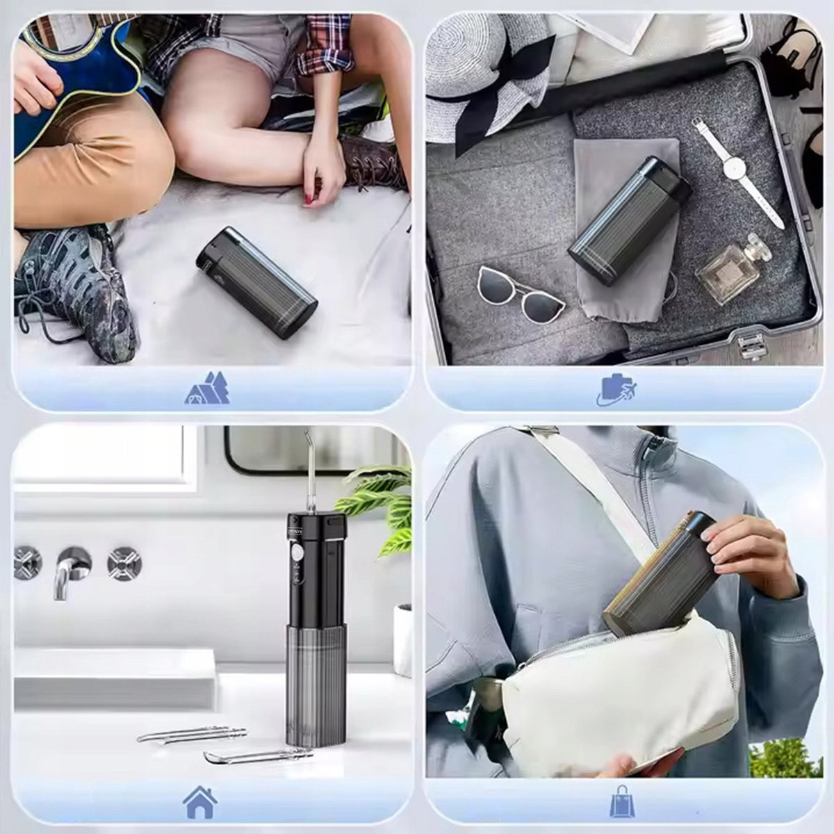 Irrigateur dentaire portable sans fil pour l'hygiène bucco-dentaire, modèle de voyage Zenwire WF309